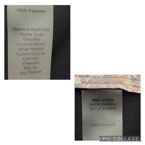 Soft Surroundings Boho Agra Tunic Top Paisley Floral Print Blouse - Sz XSP - Picture 13 of 15